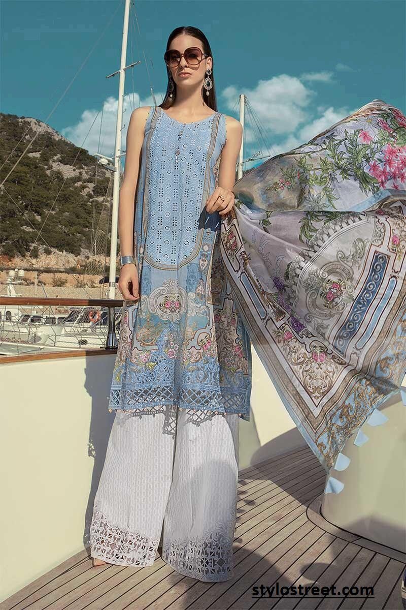 New Maria B Lawn 2019 Unstitched Dresses with Price Tag