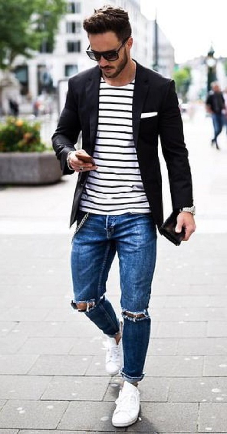 18 Cool Outfits for Men’s to Wear with Jeans in Spring Season - Stylostreet