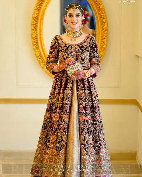 Traditional Pakistani Embroidery Bridal Wear Dresses 2020 - Stylostreet