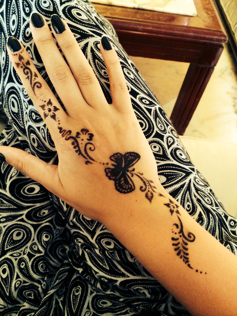 Simple Butterfly Mehndi Designs For Eid 2024