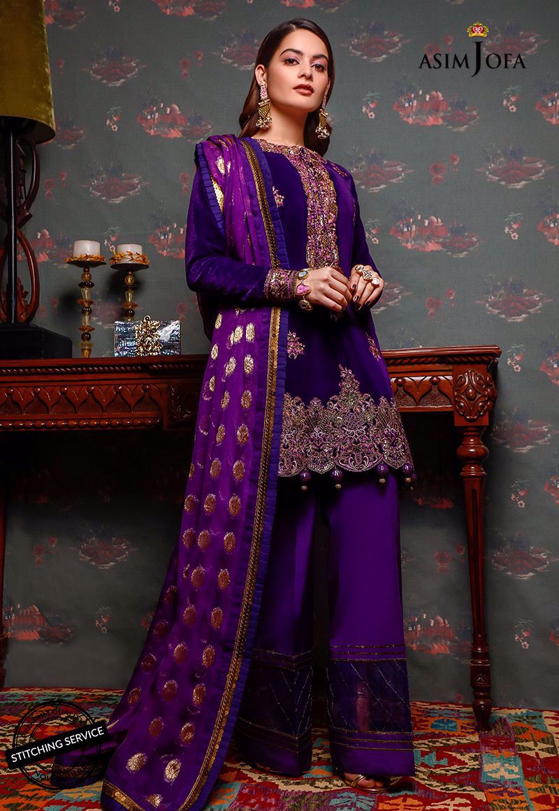 Asim Jofa Velvet Collection 2021-22 For Girls And Women