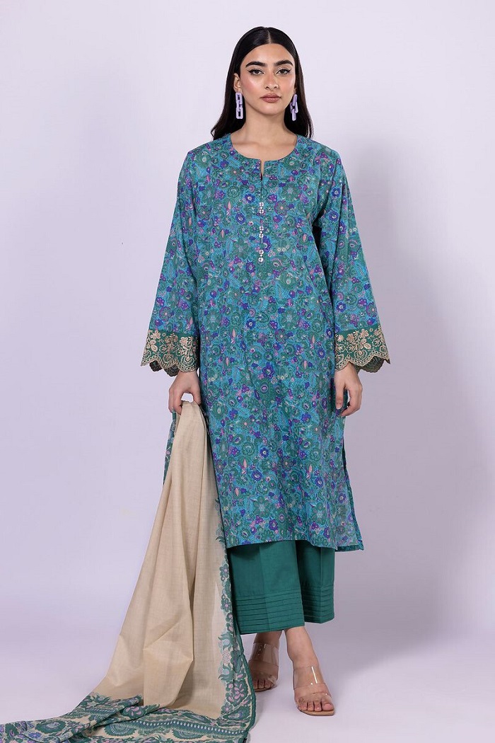 Khaadi 3 piece Lawn Sale 2024 On Summer Collection With Price