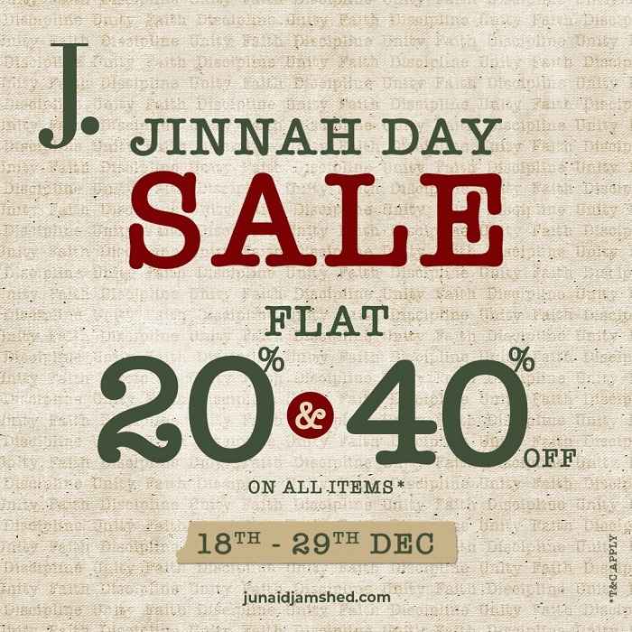 J. Jinnah Day Sale