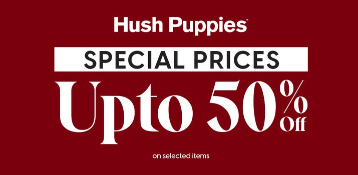 Hush puppies sale 50 off