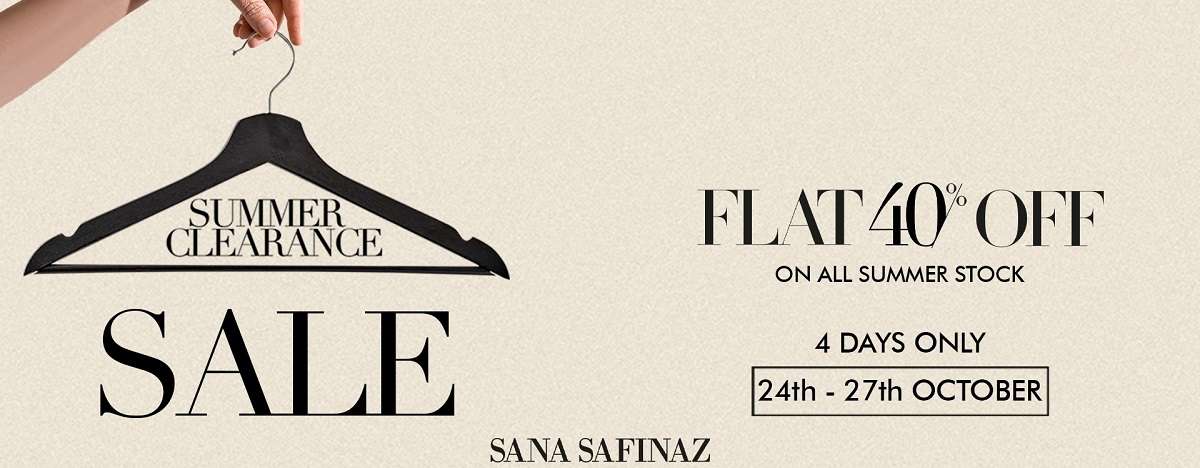 Sana Safinaz Summer Clearance Sale