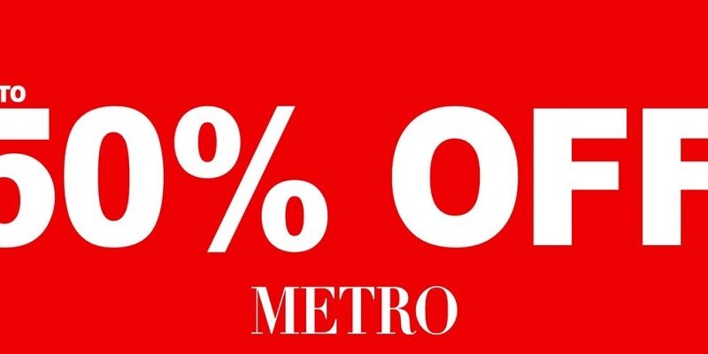 metro shoes sale 50 off